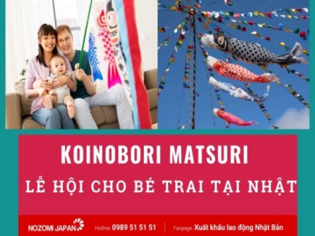 Koinobori Matsuri - Lễ hội cờ cá chép dành cho bé trai Nhật Bản