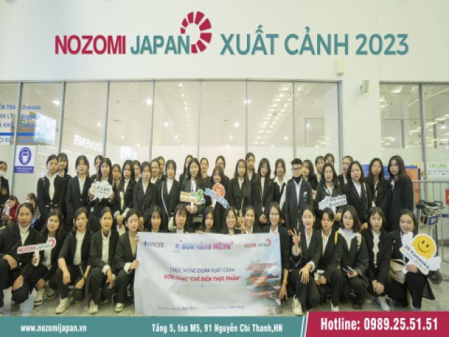 NOZOMI JAPAN XUẤT CẢNH 100 TTS SANG NHẬT THÁNG 2 NĂM 2023