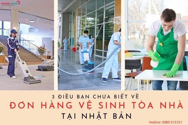 đơn hàng vệ sinh tòa nhà khách sạn